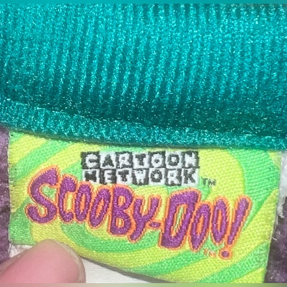 Vintage Y2K Scooby Doo Fleece Throw Blanket 50x60 Yellow Teal Plush Mint - Picture 2 of 6